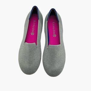 Rothy’s Loafer Iridescent Silver/Gray Limited Edition‎ Girls Size 3
